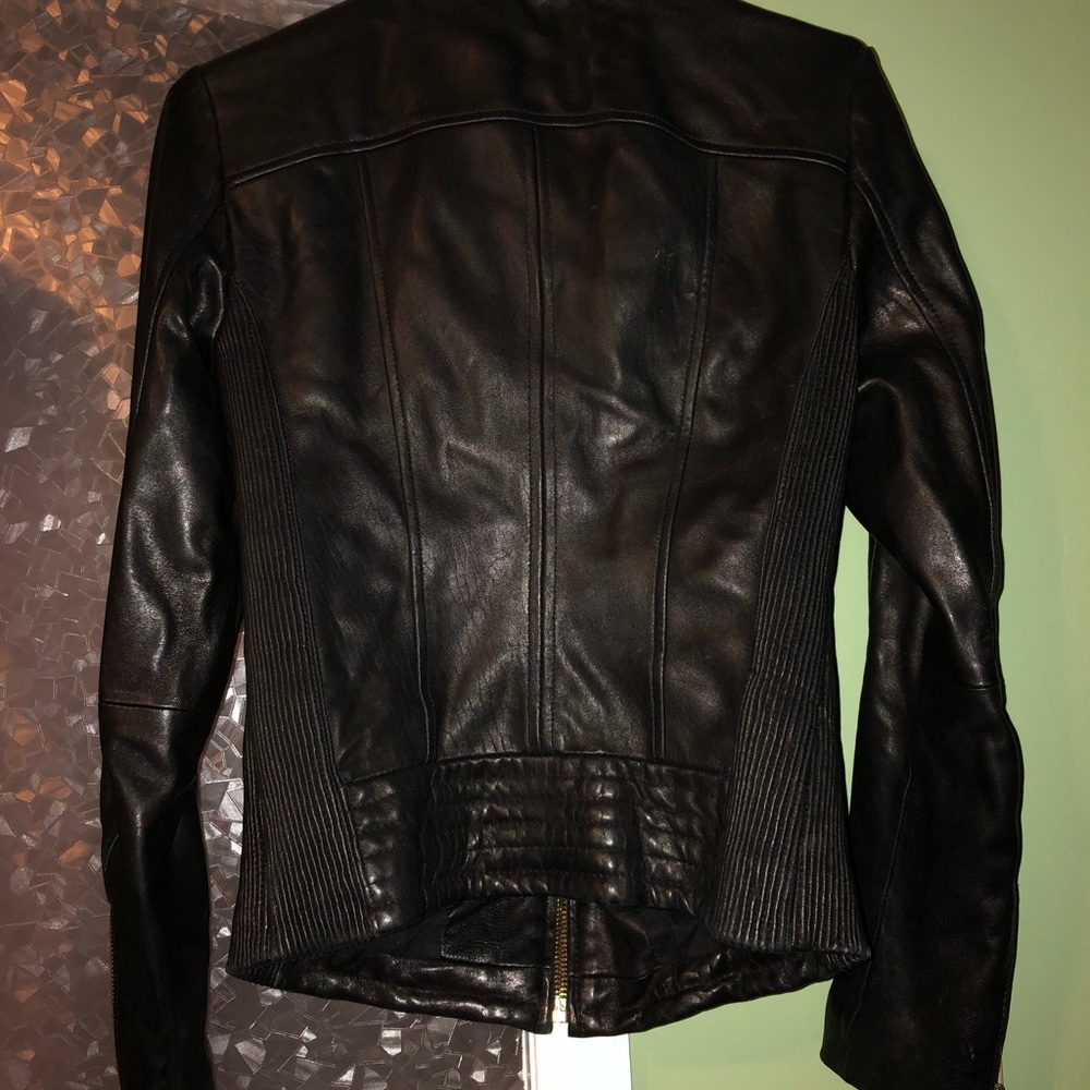 Michael Kors Leather Moro Jacket - Picture 3 of 3